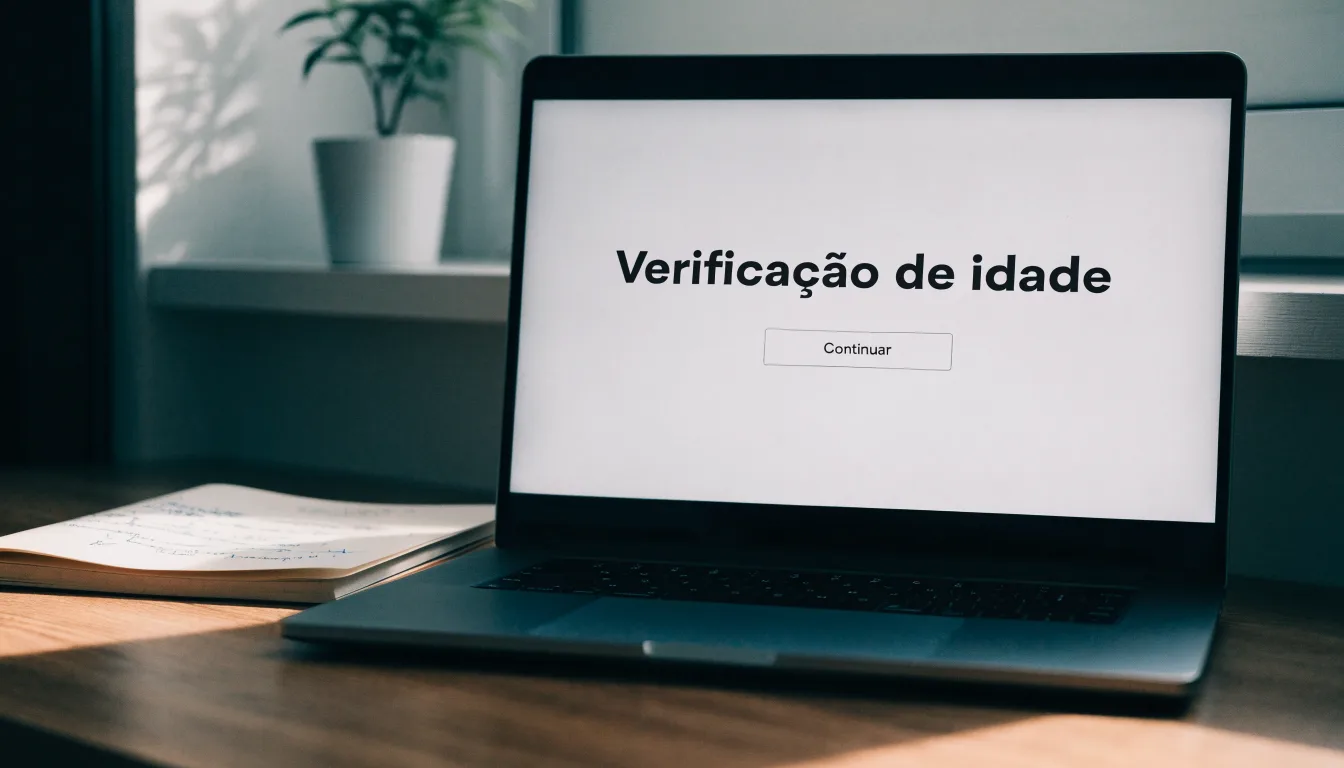 Uma folha de licença em papel com um selo vermelho, pousada numa secretária de madeira ao lado de uma caneta